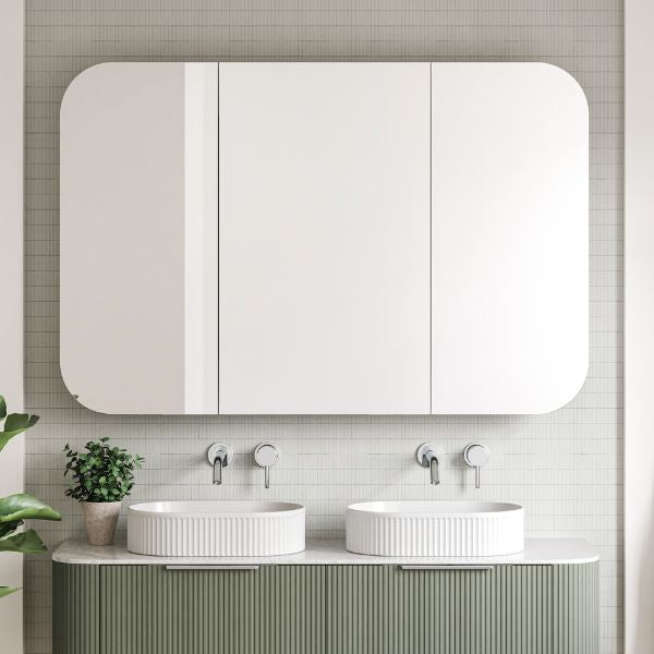 Timberline Jazz Arch Shaving Cabinet Vanity - Sizes 600, 750, 900, 1200, 1500 - The Blue Space