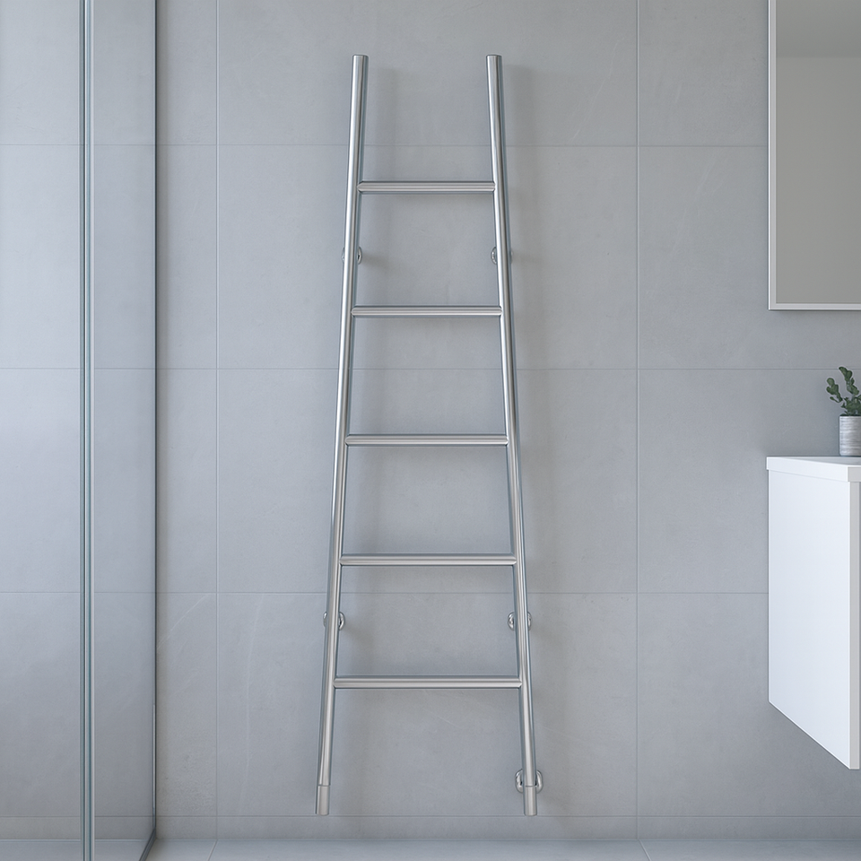 Thermogroup Jeeves Tangent L Heated Towel Rail Chrome 520mm