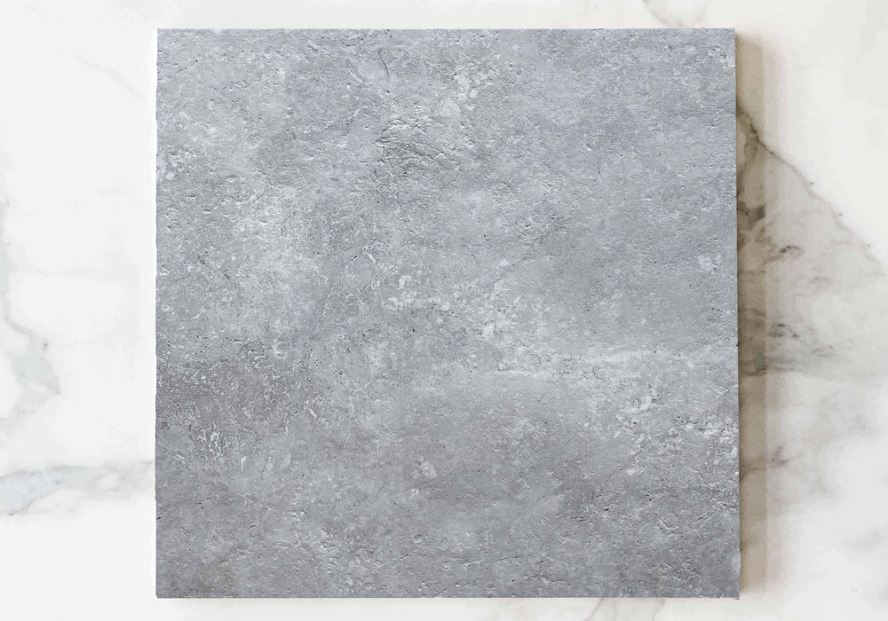 Light Grey Luna Limestone Tile Honed P2 600 x 600 x 10mm Porcelain
