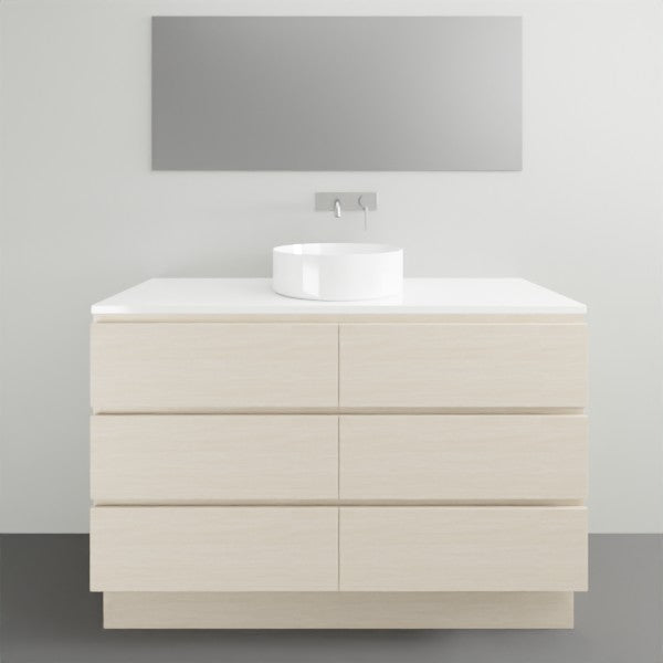 Timberline Ashton Floor Standing Vanity with Silk Surface Top and Basin - 1200mm Single Basin | The Blue Space