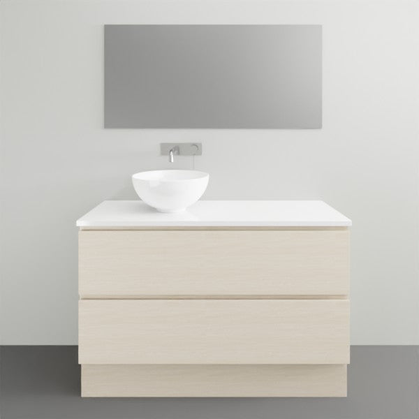 Timberline Billie Floor Standing Vanity with Silksurface Top - 1050mm LH Single Basin | The Blue Space