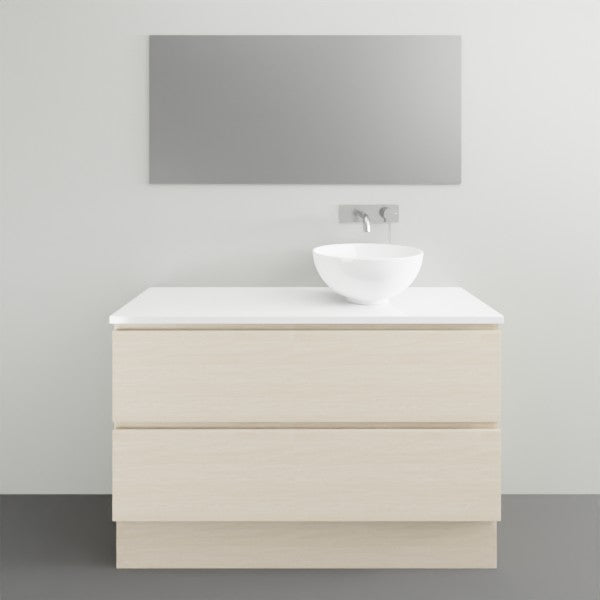 Timberline Billie Floor Standing Vanity with Silksurface Top - 1050mm RH Single Basin | The Blue Space