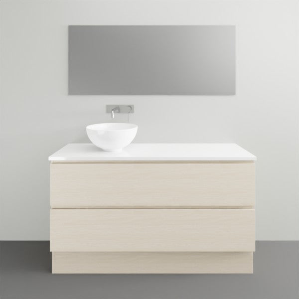 Timberline Billie Floor Standing Vanity with Silksurface Top - 1200mm LH Single Basin | The Blue Space