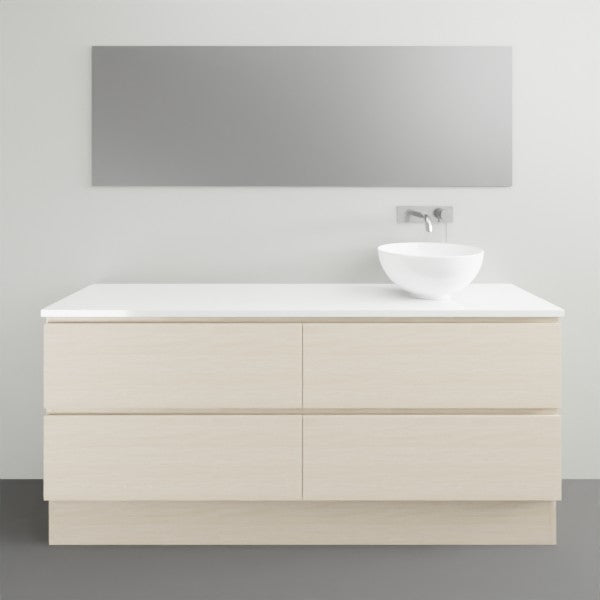 Timberline Billie Floor Standing Vanity with Silksurface Top - 1500mm RH Single Basin | The Blue Space