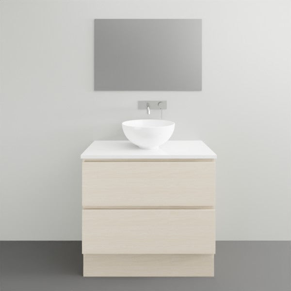 Timberline Billie Floor Standing Vanity with Silksurface Top - 750mm Single Basin | The Blue Space