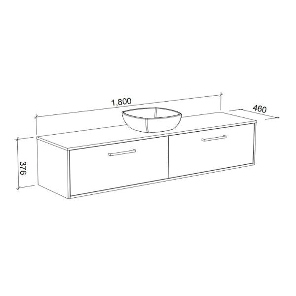 Timberline Delaware Wall Hung Vanity