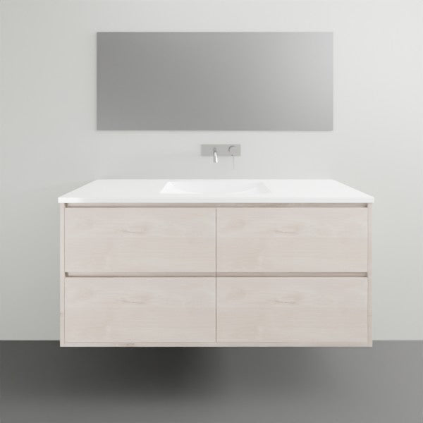 Timberline Grange Wall Hung Vanity with Alpha Ceramic Top - 1200mm Single Basin | The Blue Space