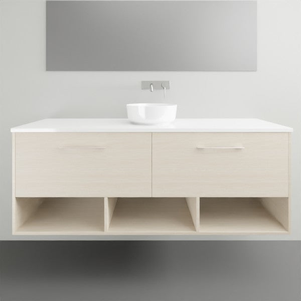 Timberline Kansas Wall Hung Vanity with Above Counter Basin - 1500mm Single Basin | The Blue Space