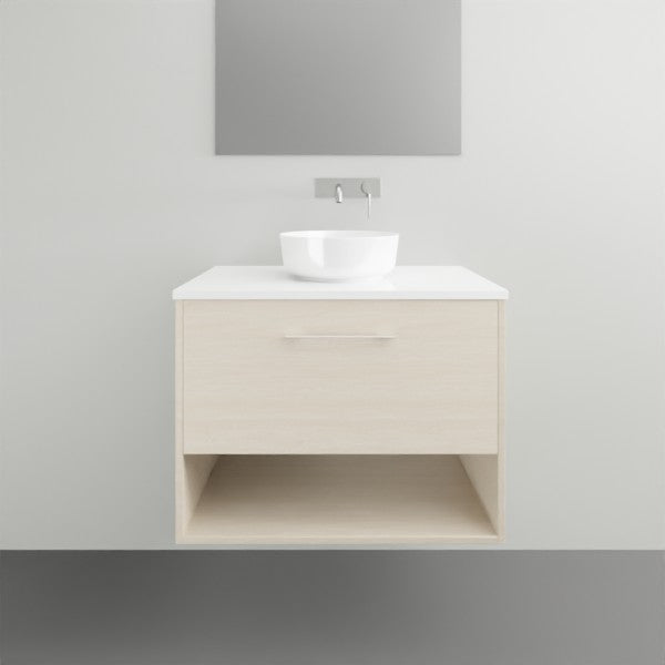 Timberline Kansas Wall Hung Vanity with Above Counter Basin - 750mm Single Basin | The Blue Space