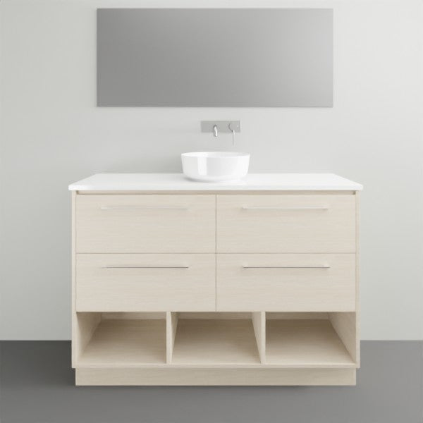 Timberline Karlie Floor Standing Vanity with Silksurface Top - 1200mm Single Basin | The Blue Space