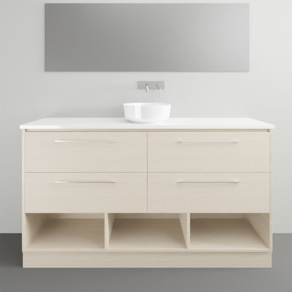 Timberline Karlie Floor Standing Vanity with Silksurface Top - 1500mm Single Basin | The Blue Space