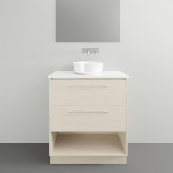 Timberline Karlie Floor Standing Vanity with Silksurface Top - 750mm Single Basin | The Blue Space