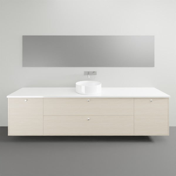 Timberline Marshall Wall Hung Vanity with Silk Surface Top - 2100mm Single Basin | The Blue Space