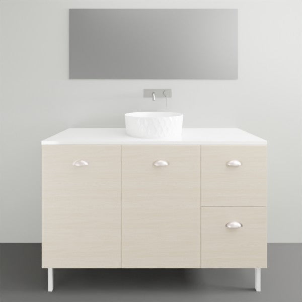 Timberline Nevada Floor Standing Vanity on Legs with Silksurface Above Counter Basin - 1200mm Single Basin | The Blue Space