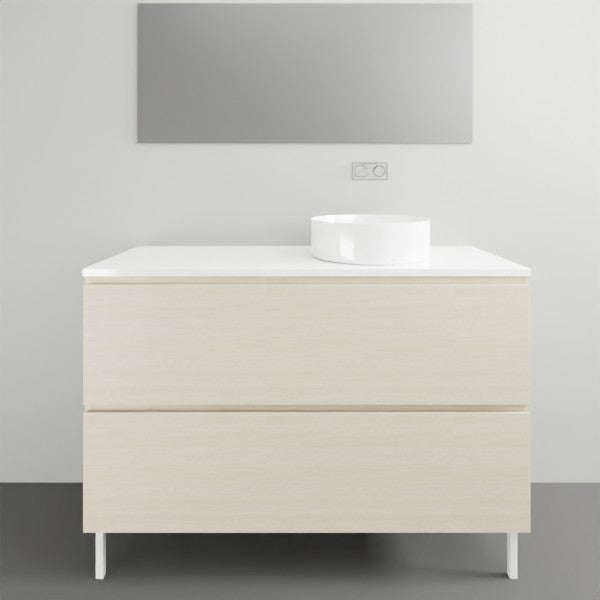 Timberline Nevada Plus on Legs with Silksurface Top - 1200mm Right Hand Single Basin | The Blue Space