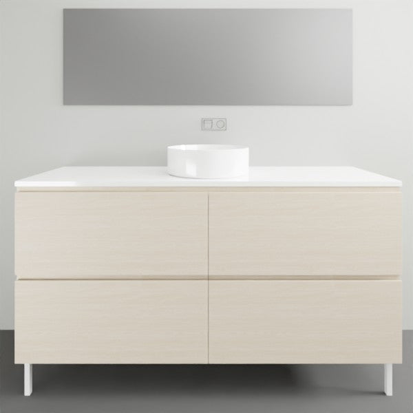 Timberline Nevada Plus on Legs with Silksurface Top - 1500mm Single Basin | The Blue Space