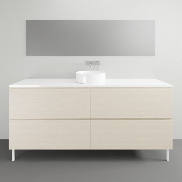 Timberline Nevada Plus on Legs with Silksurface Top - 1800mm Single Basin | The Blue Space