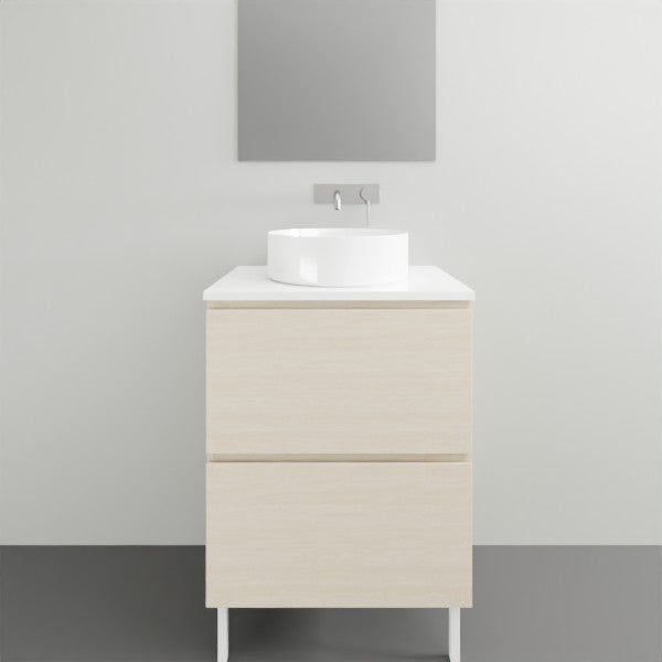 Timberline Nevada Plus on Legs with Silksurface Top - 600mm Single Basin | The Blue Space