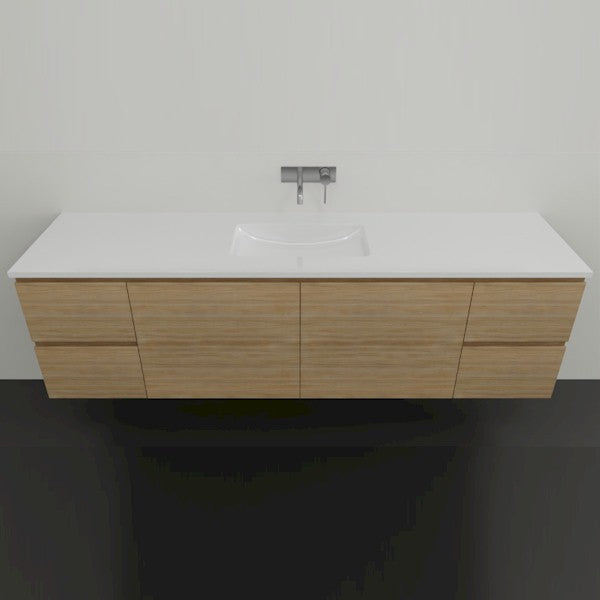 Timberline Nevada Wall Hung Vanity with Regal Acrylic Top - 1800 Centre Basin | The Blue Space