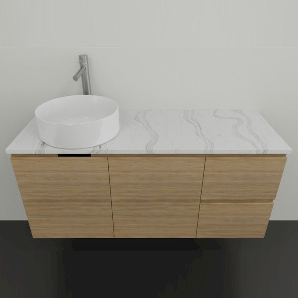 Timberline Nevada Wall Hung Vanity with SilkSurface Top & Above Counter Basin