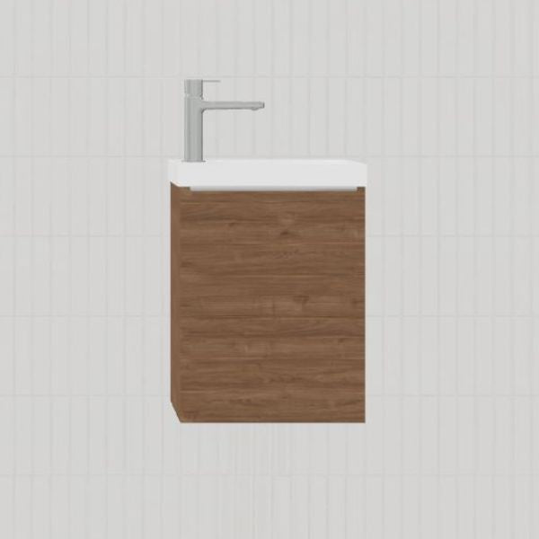 Timberline Ollie Wall Hung Vanity - 400mm Single Basin | The Blue Space