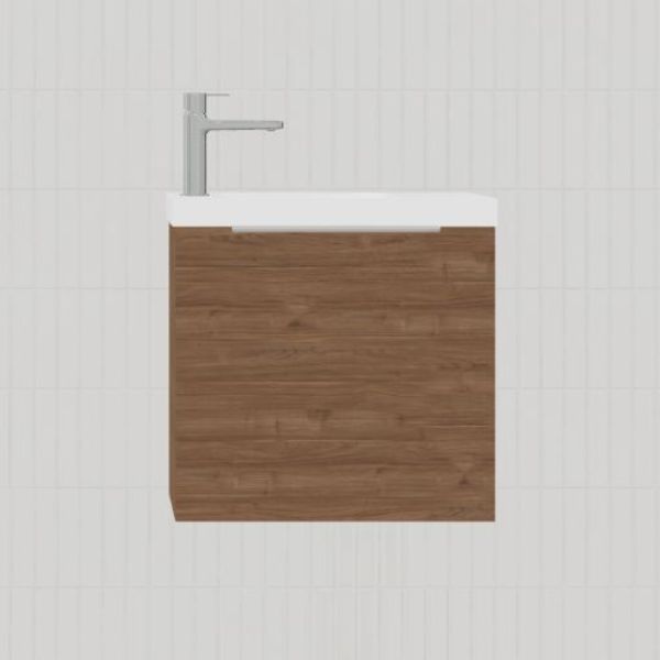 Timberline Ollie Wall Hung Vanity - 550mm Single Basin | The Blue Space