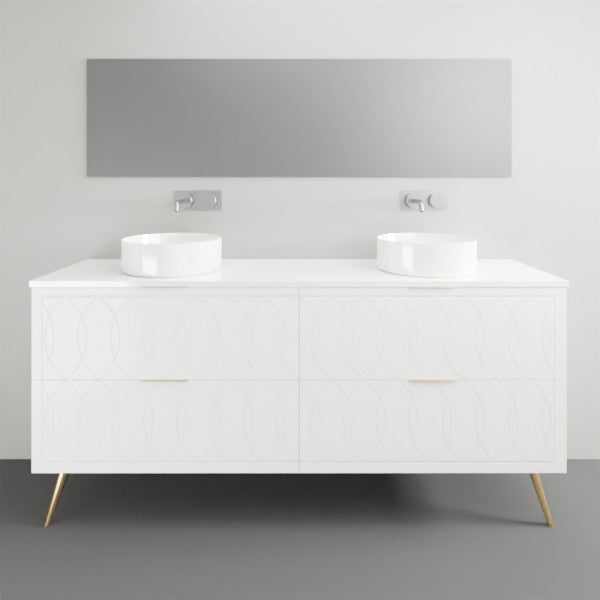 Timberline Sutherland House Deco On Legs Vanity - 1800mm Double Basin | The Blue Space