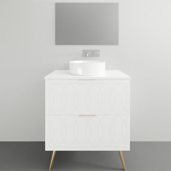 Timberline Sutherland House Deco On Legs Vanity - 750mm Single Basin | The Blue Space