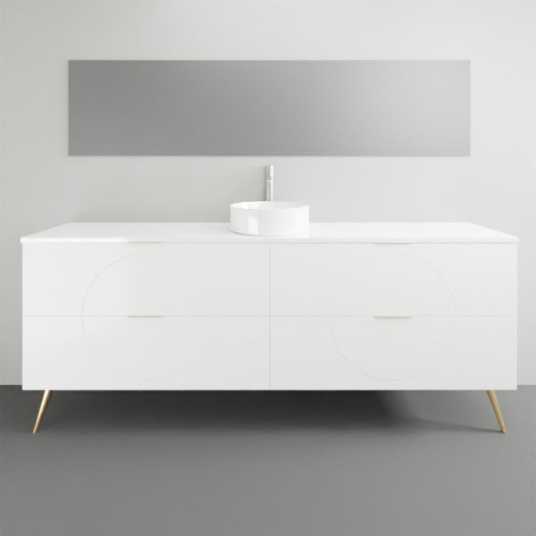 Timberline Sutherland House Retro On Legs Vanity - 2100mm Single Basin | The Blue Space