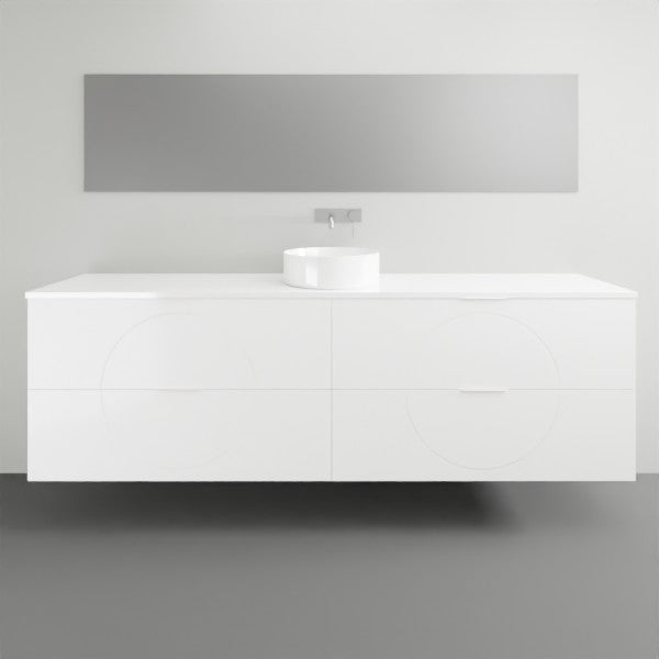 Timberline Sutherland House Retro Wall Hung Vanity - 2100mm Single Basin | The Blue Space