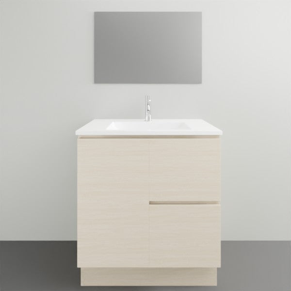 Timberline Swift Floor Standing Vanity with Ceramic Top - 750mm Single Basin | The Blue Space