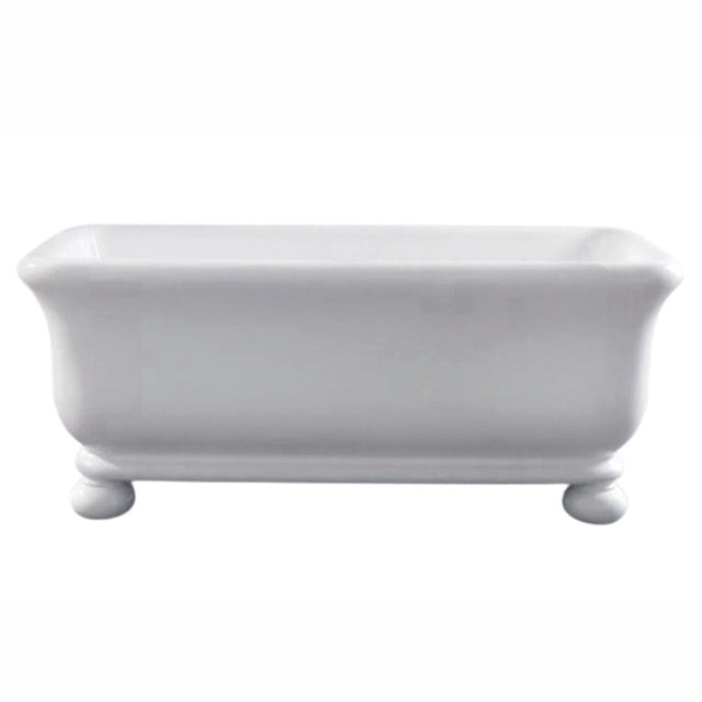 Turner Hastings Kirkham Ball 180 TitanCast Bath - Gloss White. The Blue Space