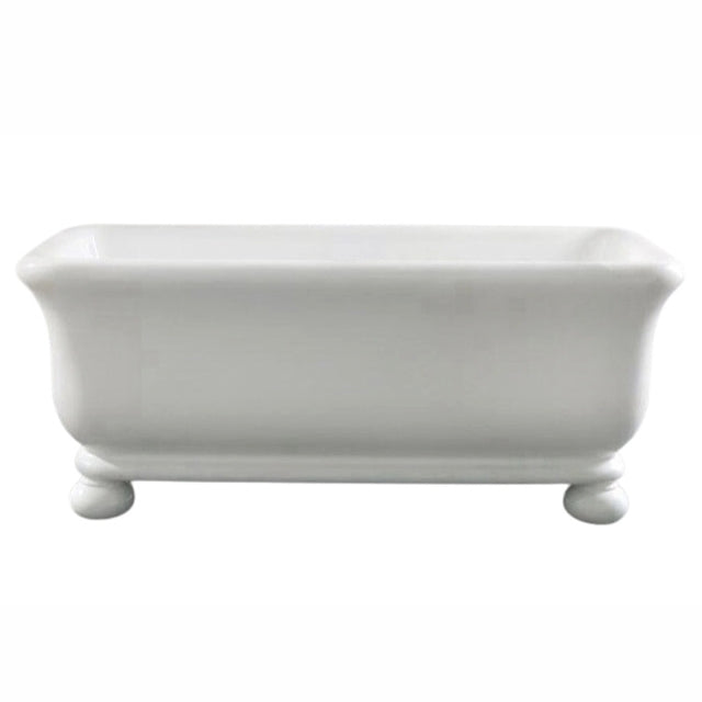 Turner Hastings Kirkham Ball 180 TitanCast Bath - Satin Silk. Vintage baths at The Blue Space