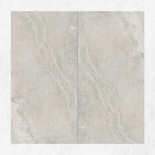 Tuscan Grey Travertine Look Tile 600mm x 1200mm Feature 612CRWSVD - The Blue Space