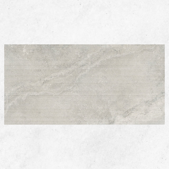 Tuscan Grey Travertine Look Tile 600mm x 1200mm Feature 612CRWSVD - The Blue Space