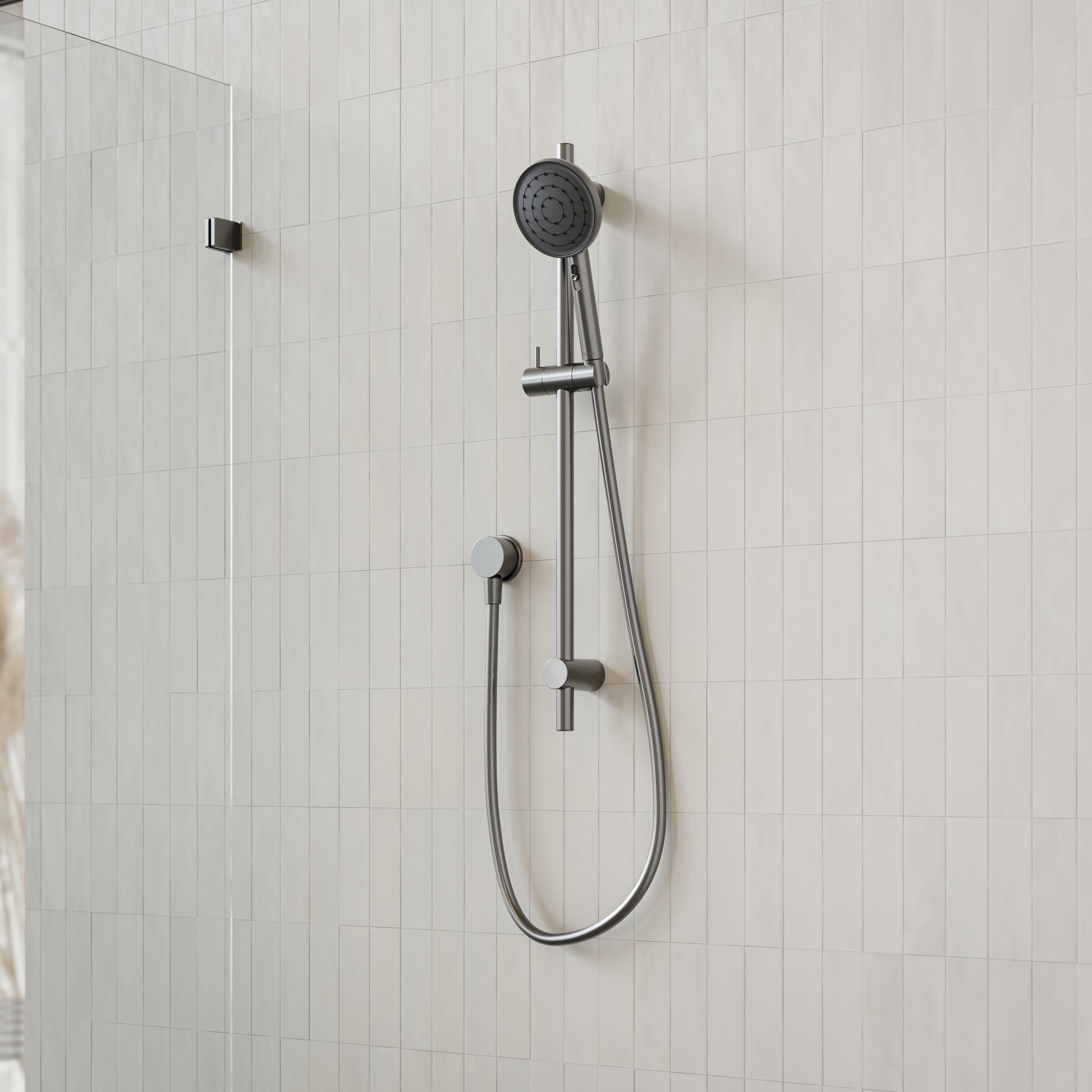 Caroma Urbane II Rail Shower Gunmetal