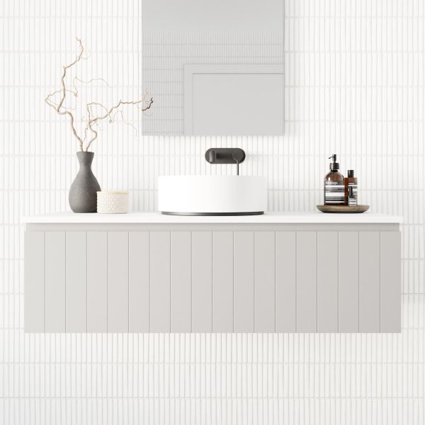 Marquis Valencia4 Wall Hung Vanity - 1200 Centre Bowl Closeup | The Blue Space