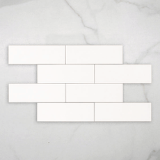 Wategos Satin White Tile 100x300mm online at The Blue Space