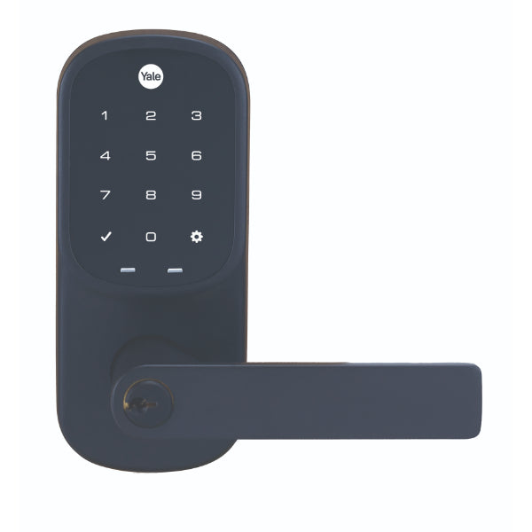 Yale Assure Keyed Lever Matt Black with Home Module - The Blue Space