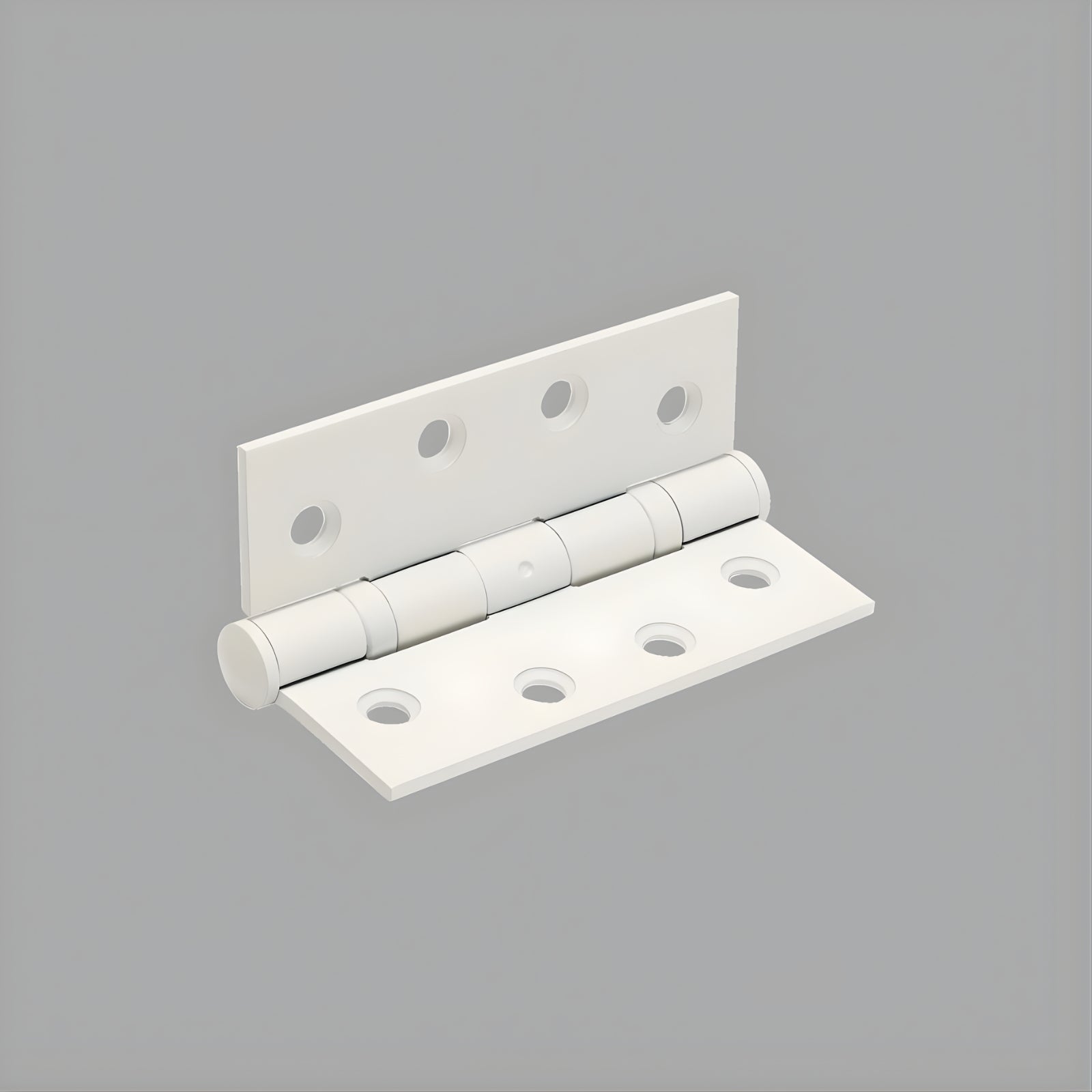 Zanda Butt Hinge Fixed Pin 100 x 100mm White - The Blue Space