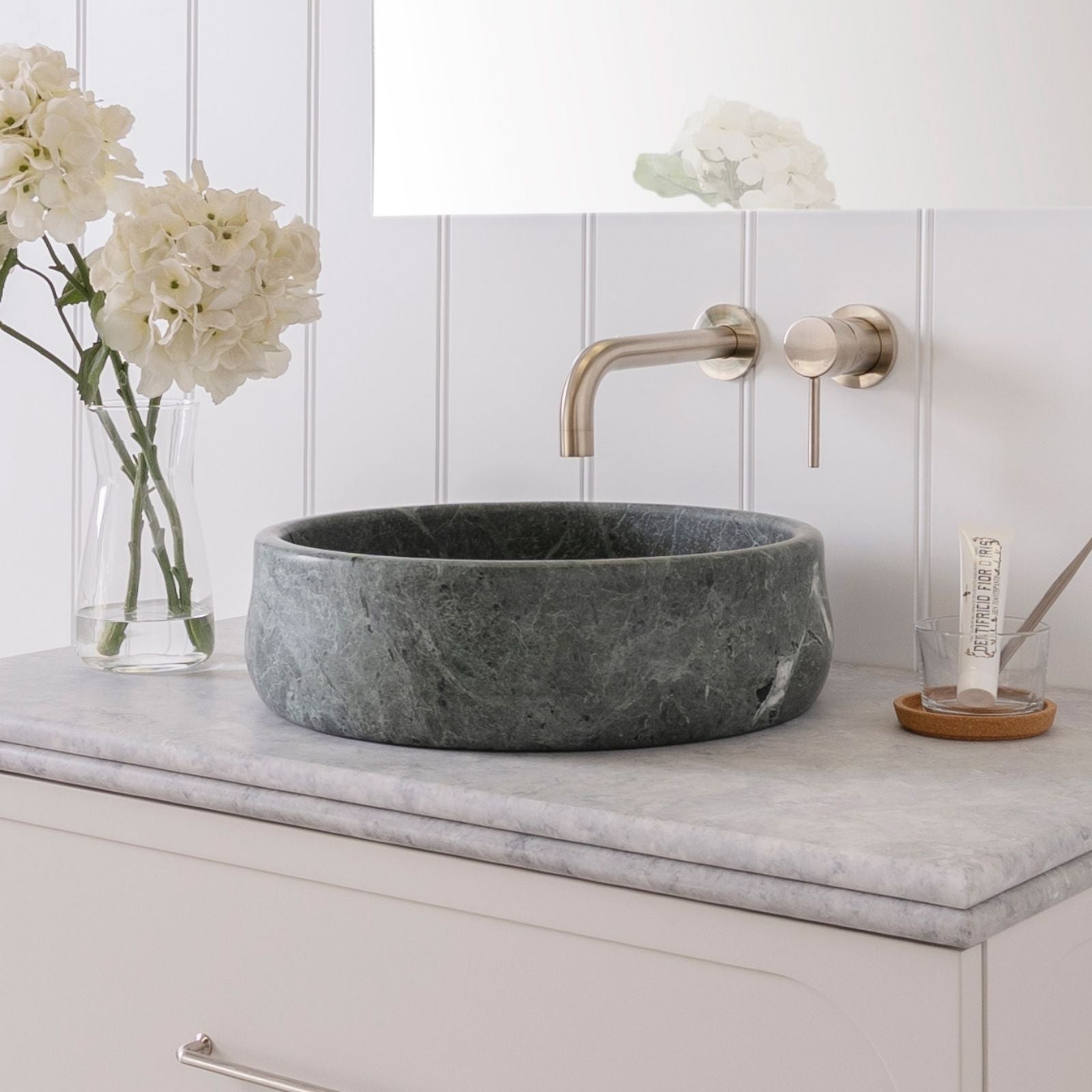 Lifestyle ADP Arlo 400mm Above Counter Basin Cape Verde TOPMARL4040CV - The Blue Space