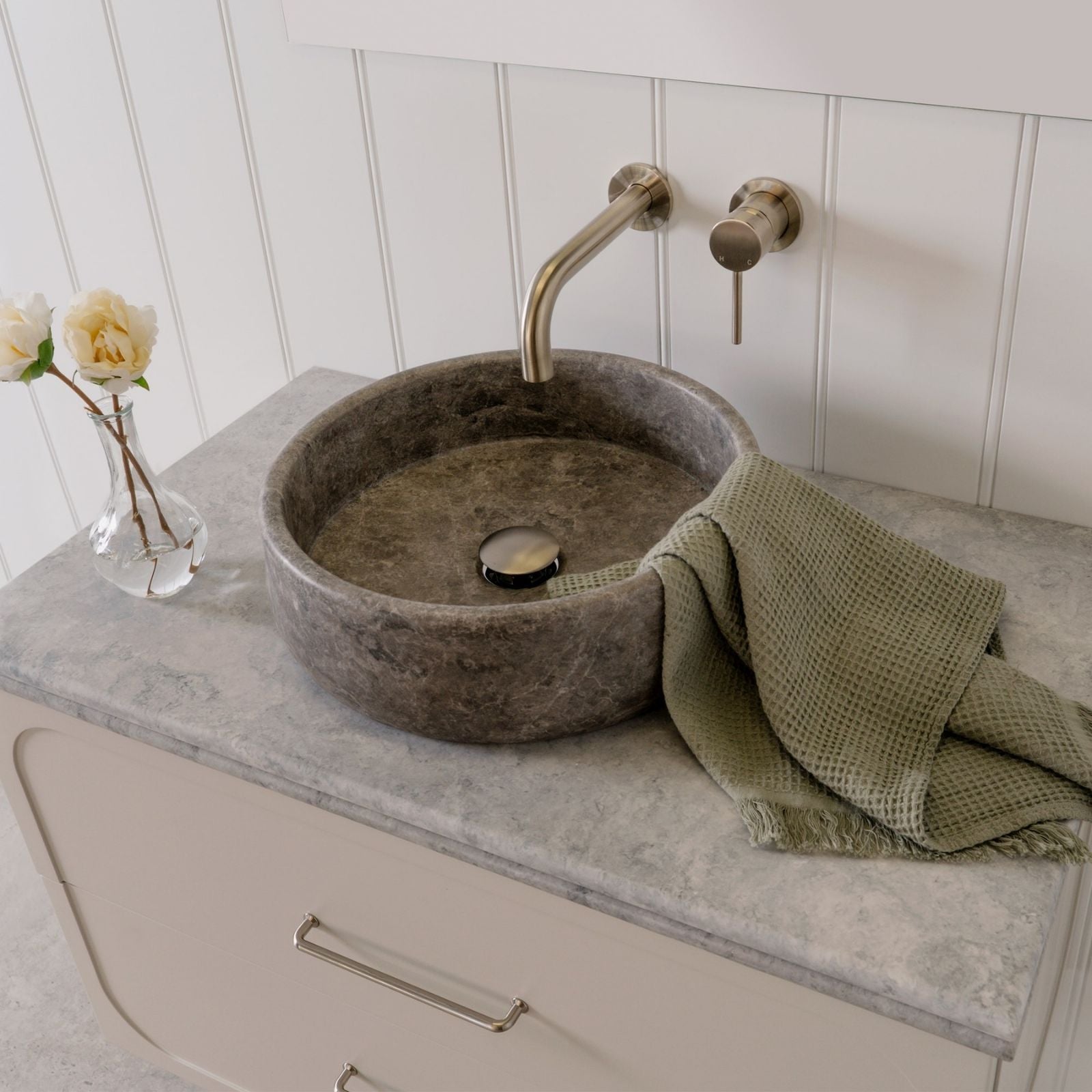 Lifestyle ADP Arlo 400mm Above Counter Basin Manyana TOPMARL4040MA - The Blue Space