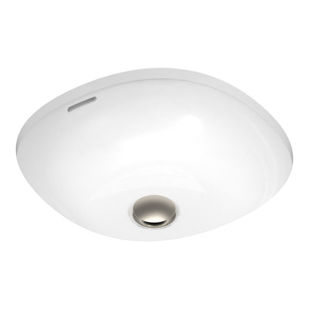 Overflow ADP Charlotte 425 x 425 Under Counter Basin - Gloss White TOPCCHA4242GW - The Blue Space