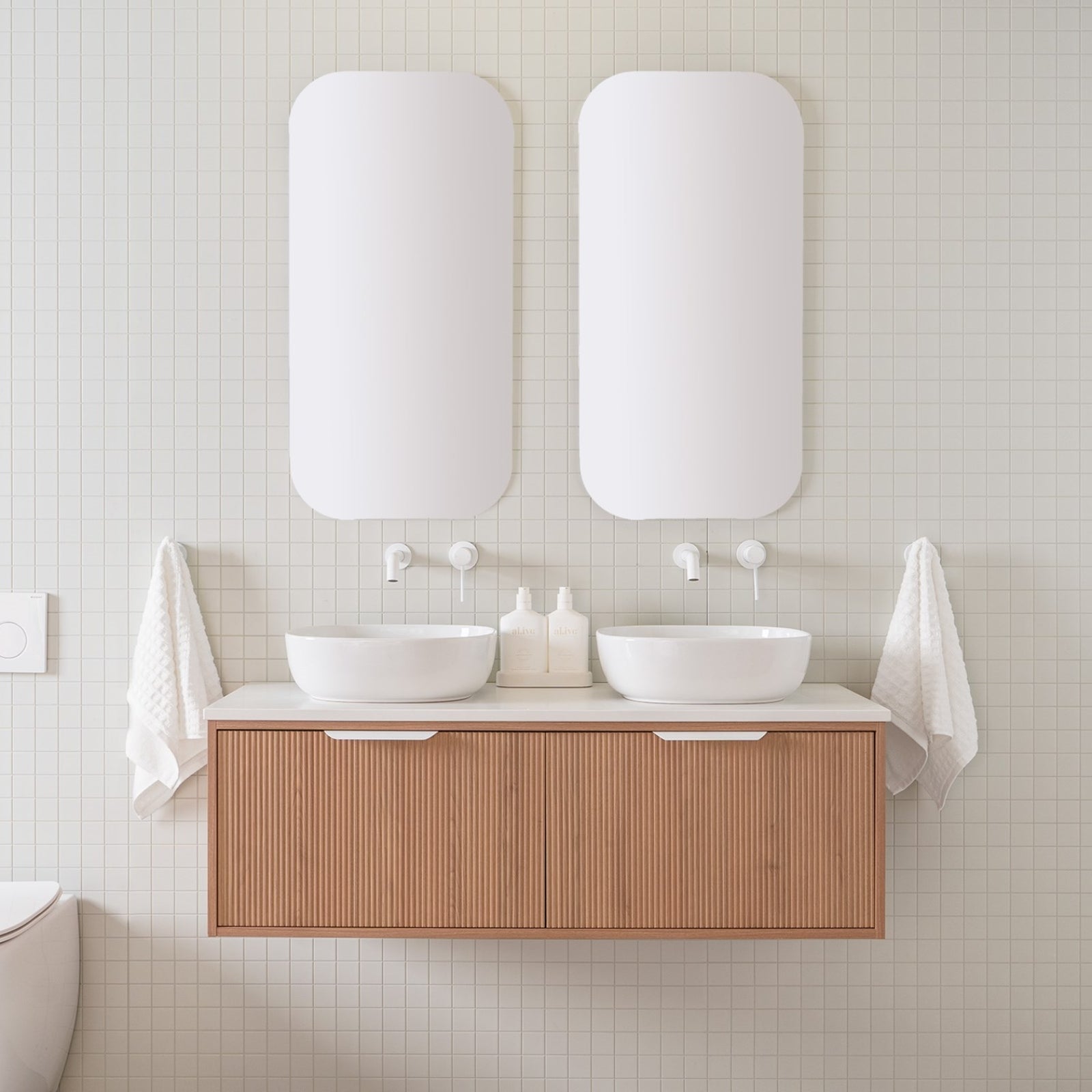 ADP Clifton Vanity with Durasein Top CLIFCS1200WHDCP - The Blue Space