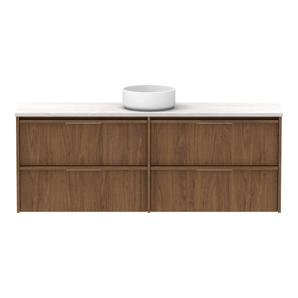 Front ADP Eli Ensuite 1500mm Centre Bowl Wall Hung Vanity ELIEAW1500WHCCS - The Blue Space