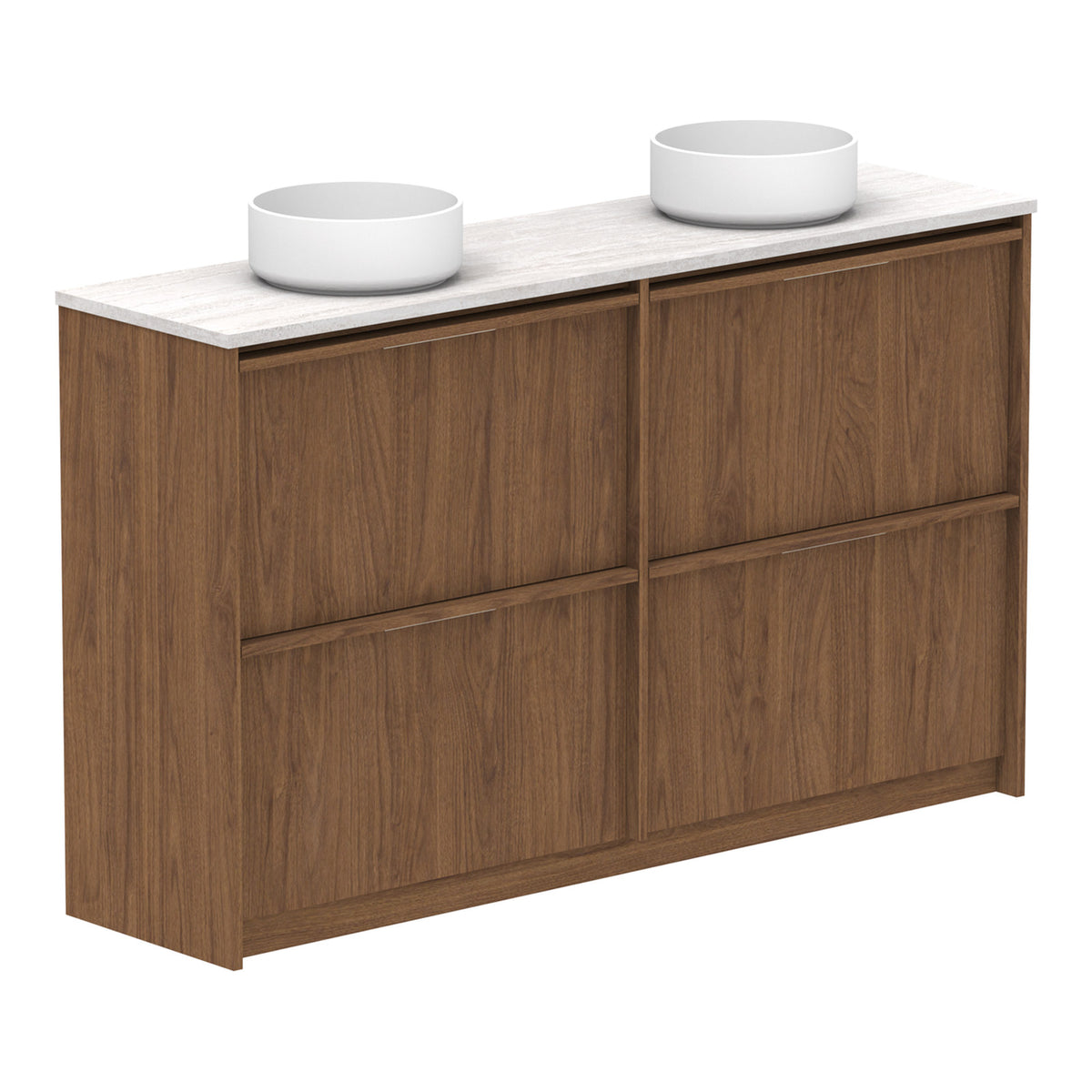 ADP Eli Ensuite 1500mm Double Bowl Floor Standing Vanity ELIEAW1500WKDCP - The Blue Space