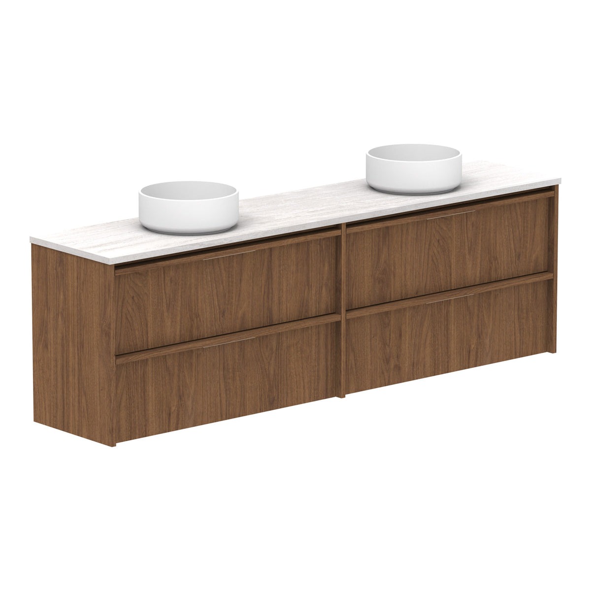 ADP Eli Ensuite 1800mm Double Bowl Wall Hung Vanity ELIEAW1800WHDCP - The Blue Space