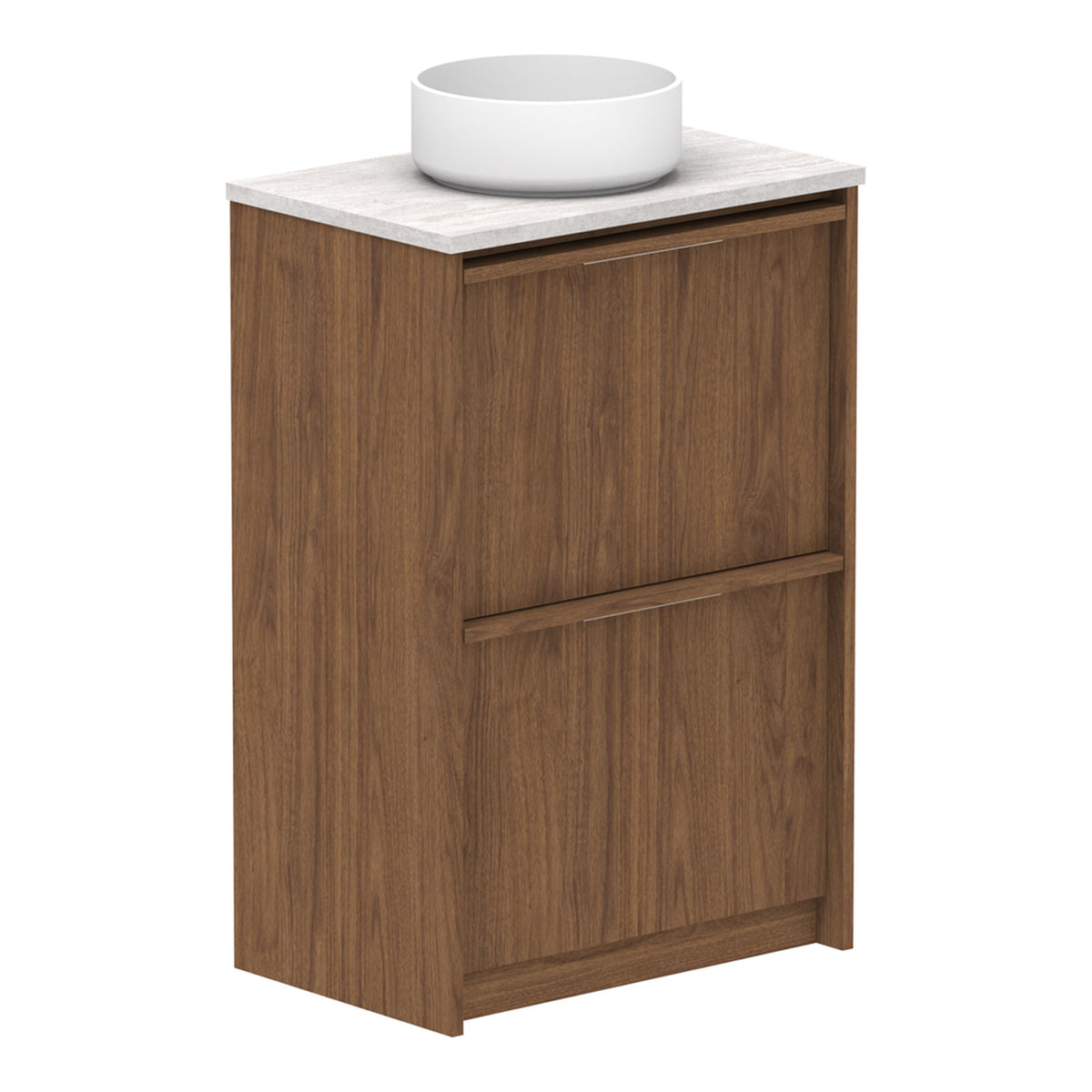 ADP Eli Ensuite 600mm Centre Bowl Floor Standing Vanity ELIEAW0600WKCDU - The Blue Space