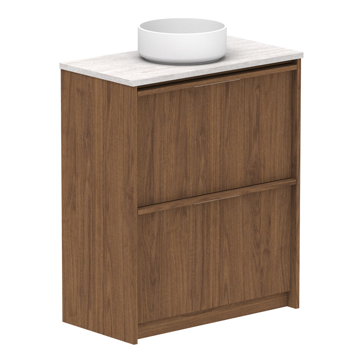 ADP Eli Ensuite 750mm Centre Bowl Floor Standing Vanity ELIEAW0750WKCCP - The Blue Space