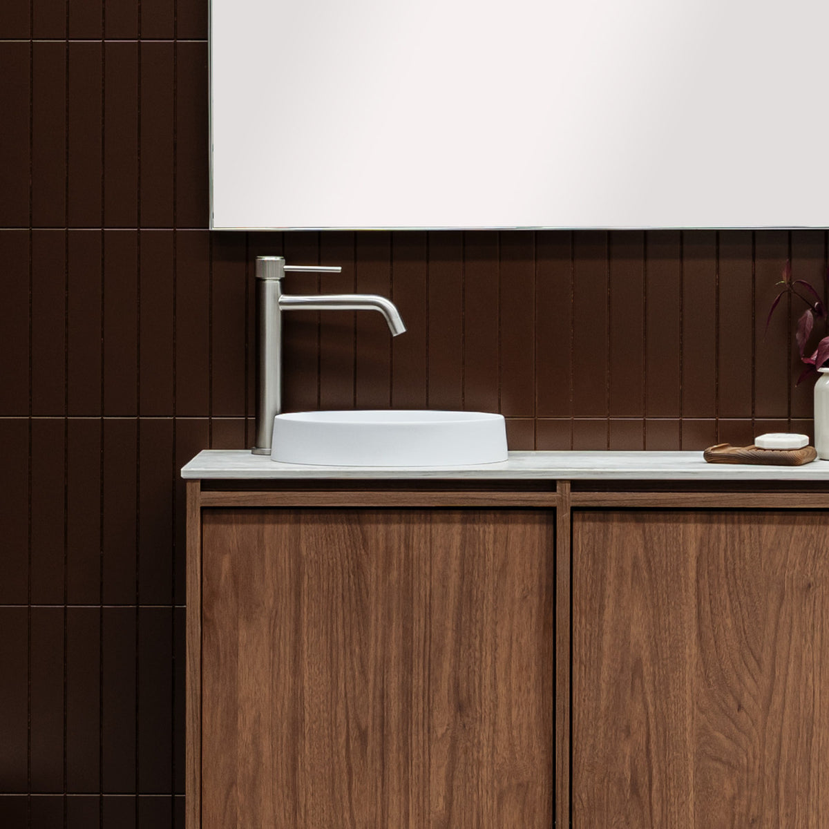 Lifestyle ADP Eli Mini 900mm Left Bowl Floor Standing Vanity ELIMDT0900WKLDU - The Blue Space